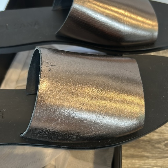 Solsana Mila Slide Sandal in Dark Silver NIB - Picture 9 of 11